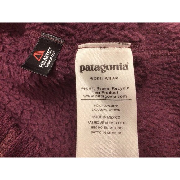 Patagonia Re Tool Snap T Polartec Fleece Pullover Snap-T Womens Sz Small Purple - Picture 8 of 11